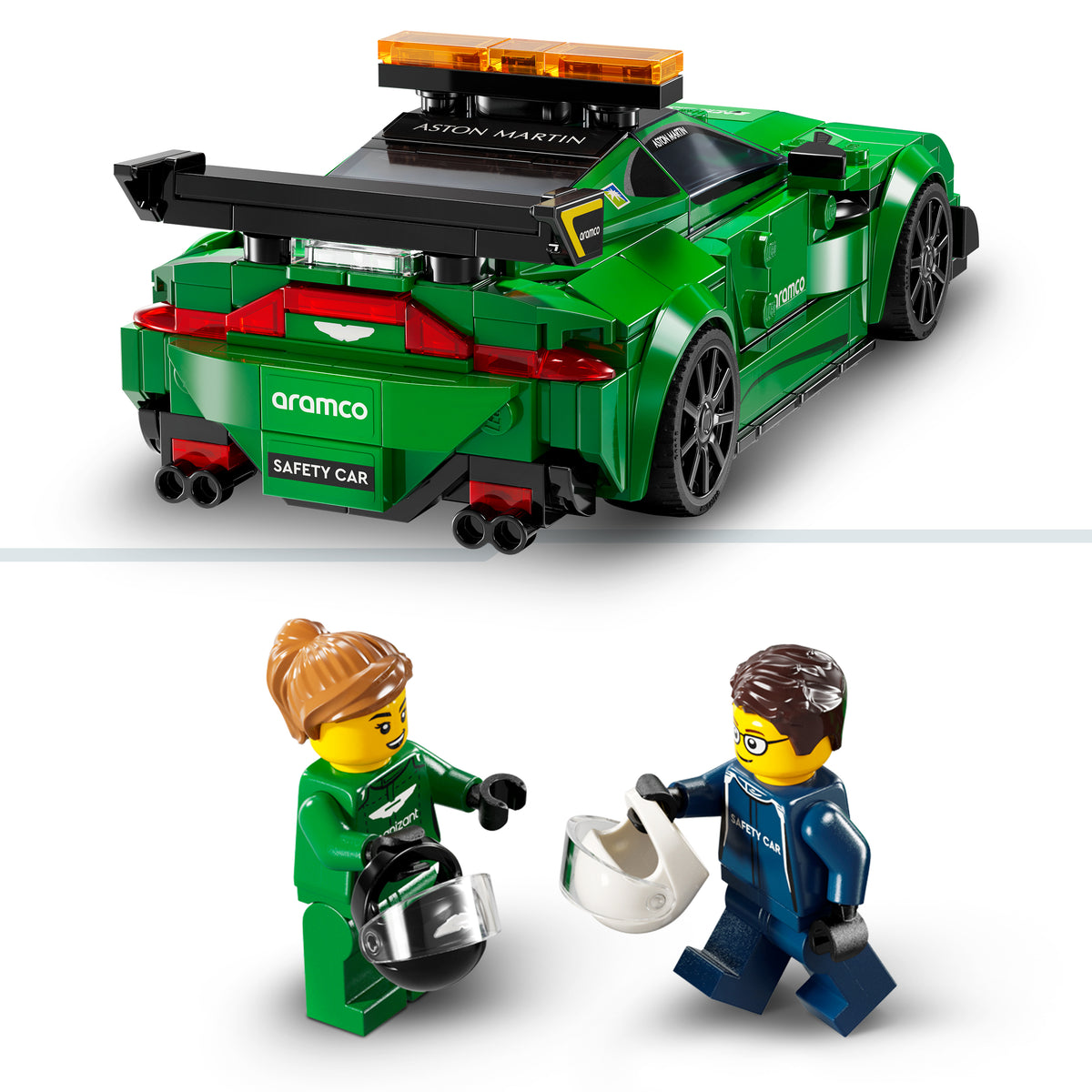 LEGO Aston Martin safety car and AMR23 76925 Speed Champions