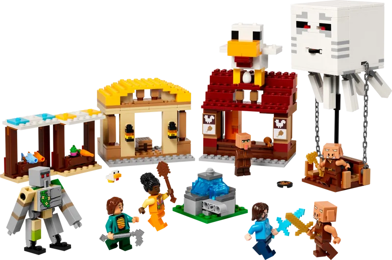 LEGO The Ghast Balloon Village Attack 21273 Minecraft