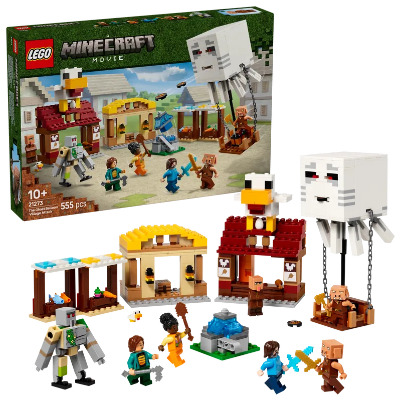 LEGO The Ghast Balloon Village Attack 21273 Minecraft