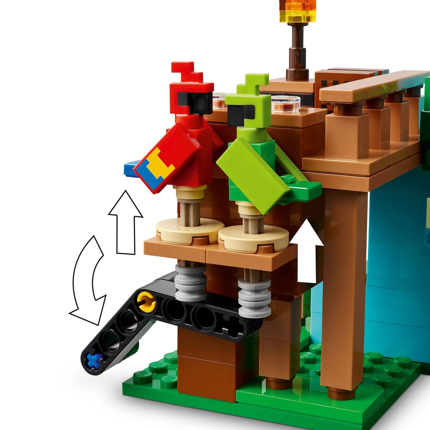 LEGO De papegaaienhuizen 21282 Minecraft