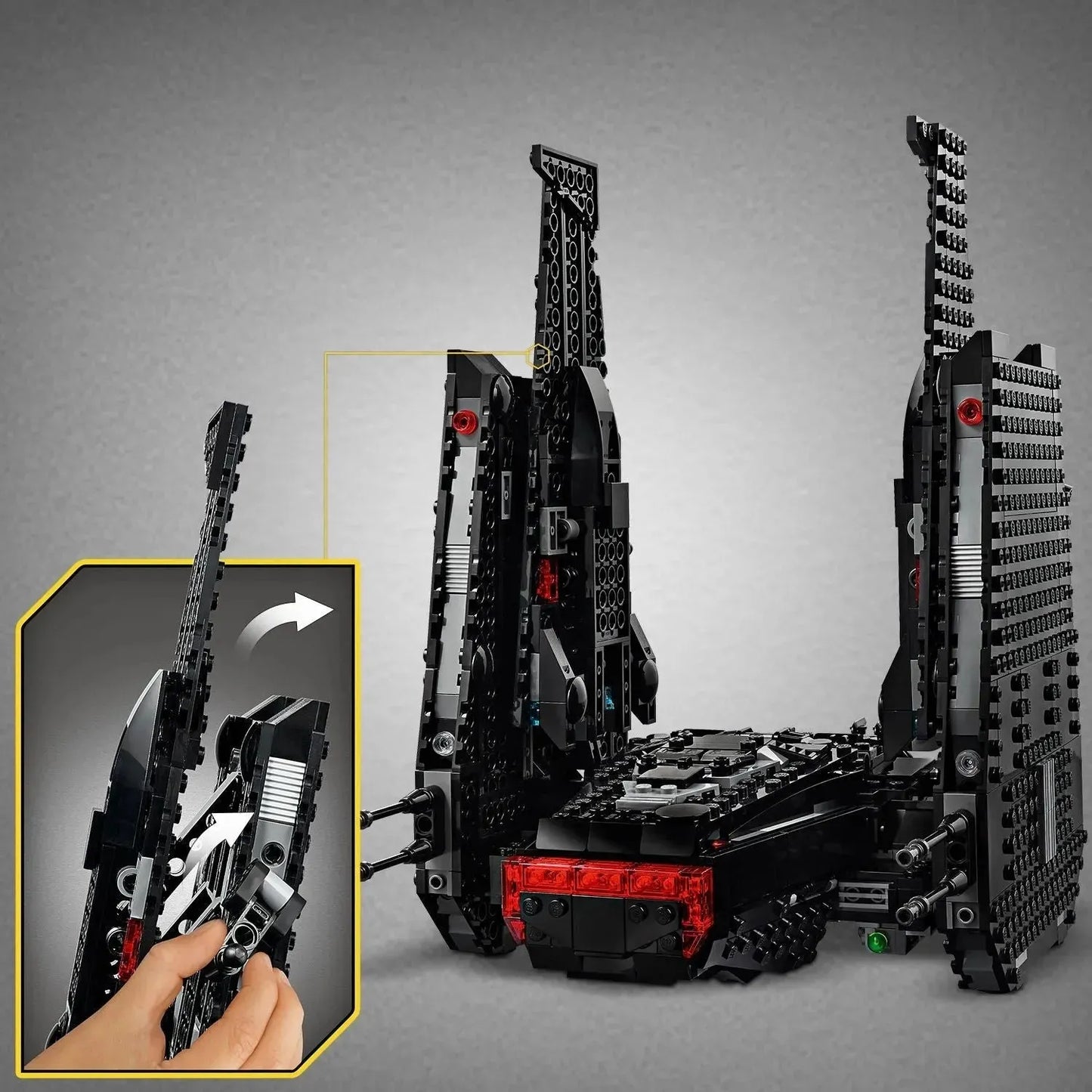 LEGO Kylo Ren's shuttle inclusief Kylo Ren, Pryde, Sith, Troopers en Knights 75256 StarWars