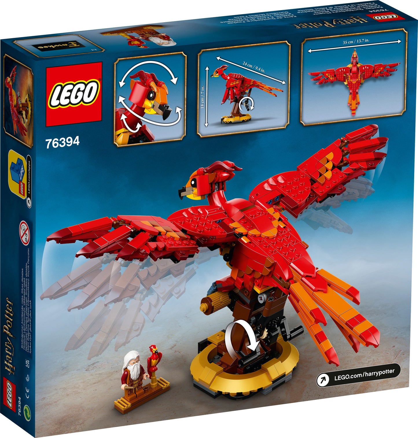 LEGO Fawkes, Dumbledore's Phoenix 76394 Harry Potter