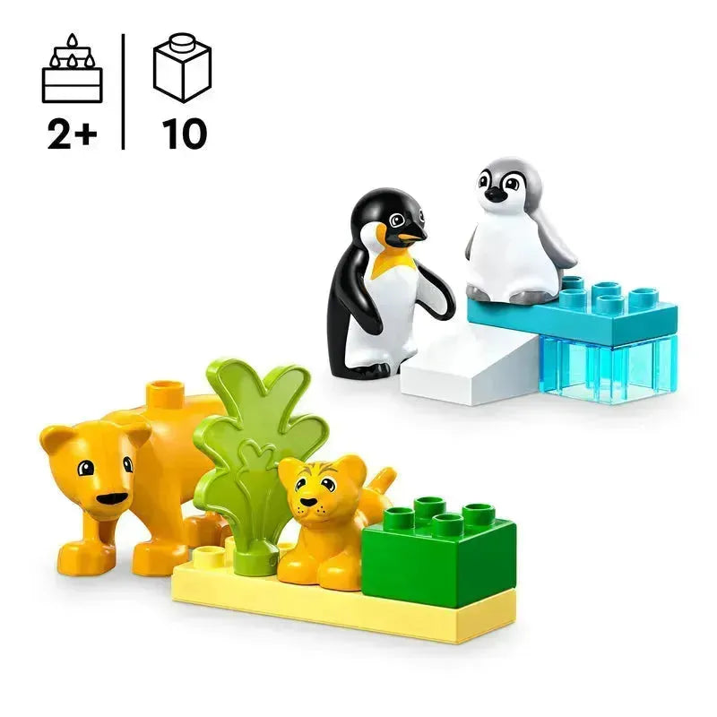 LEGO Wild Animal Families Penguins Lions 10442 DUPLO