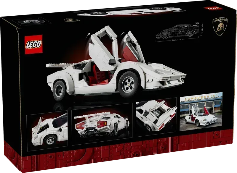 LEGO Lamborghini Countach 5000 Quattrovalvole (white) 10337 Icons