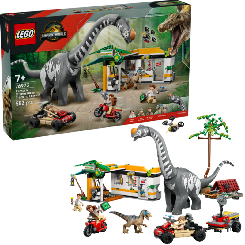 LEGO Raptor and Titanosaurus Search Mission 76973 Jurassic World