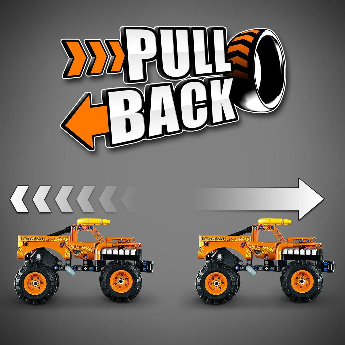 LEGO Monster Jam Truck El Toro Loco Orange 42135 Technic LEGO TECHNIC @ 2TTOYS | Official LEGO shop😊🥰 LEGO €. 16.99