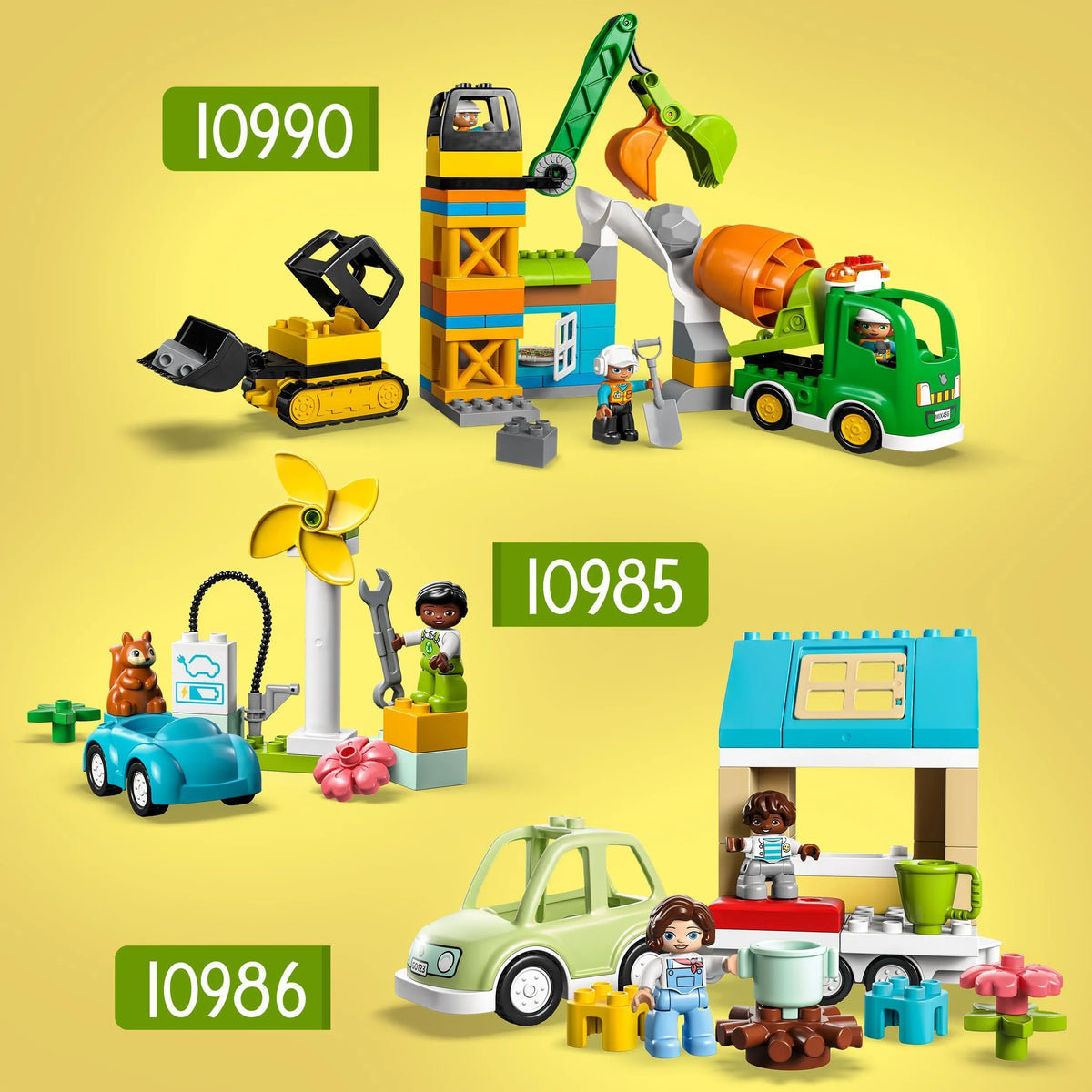 LEGO Wind Turbine and Electric Car 10985 DUPLO @ 2TTOYS | Official LEGO shop😊🥰 LEGO €. 9.99